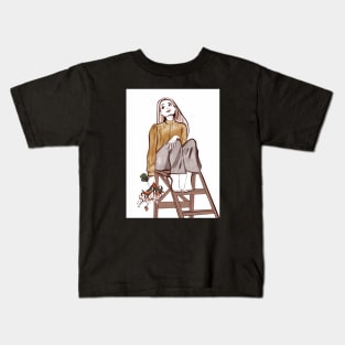 Romantic girl 2 Kids T-Shirt